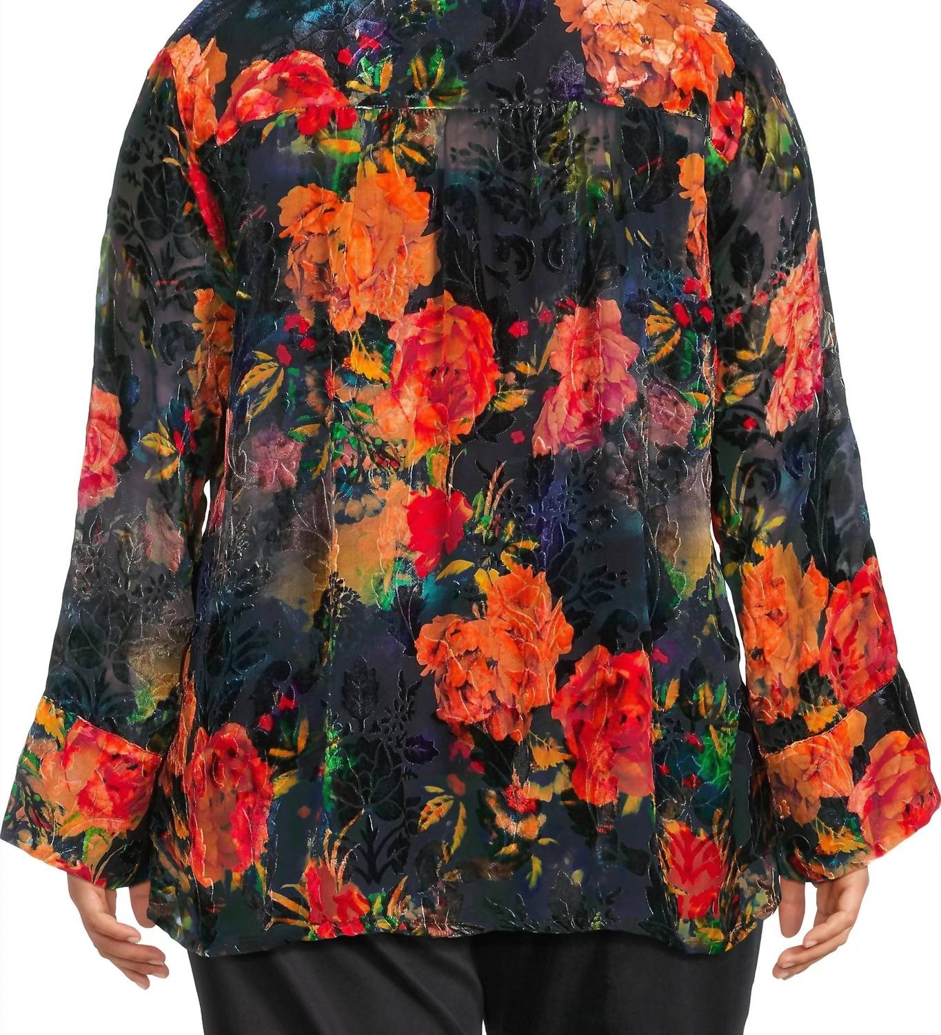 Johnny Was - Botina Burnout Blouse - Plus