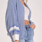 Elan - Varsity Open Front Sweater Cardigan