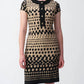 Joseph Ribkoff - Geometric Print Short Sleeve Shift Dress
