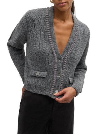 Frame - Double Pocket Cropped Cardigan