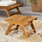 Sedona Outdoor Side Table With Open Slat Design