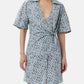 Ganni - Floral Printed Wrap Mini Dress