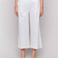Charlie B - Foil Linen Blend Cropped Pull-on Pants
