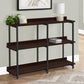 Accent Console Table For Entryway, 3 Tier Design