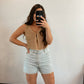Blu Pepper - Front Hook Crochet Knit Tank Top