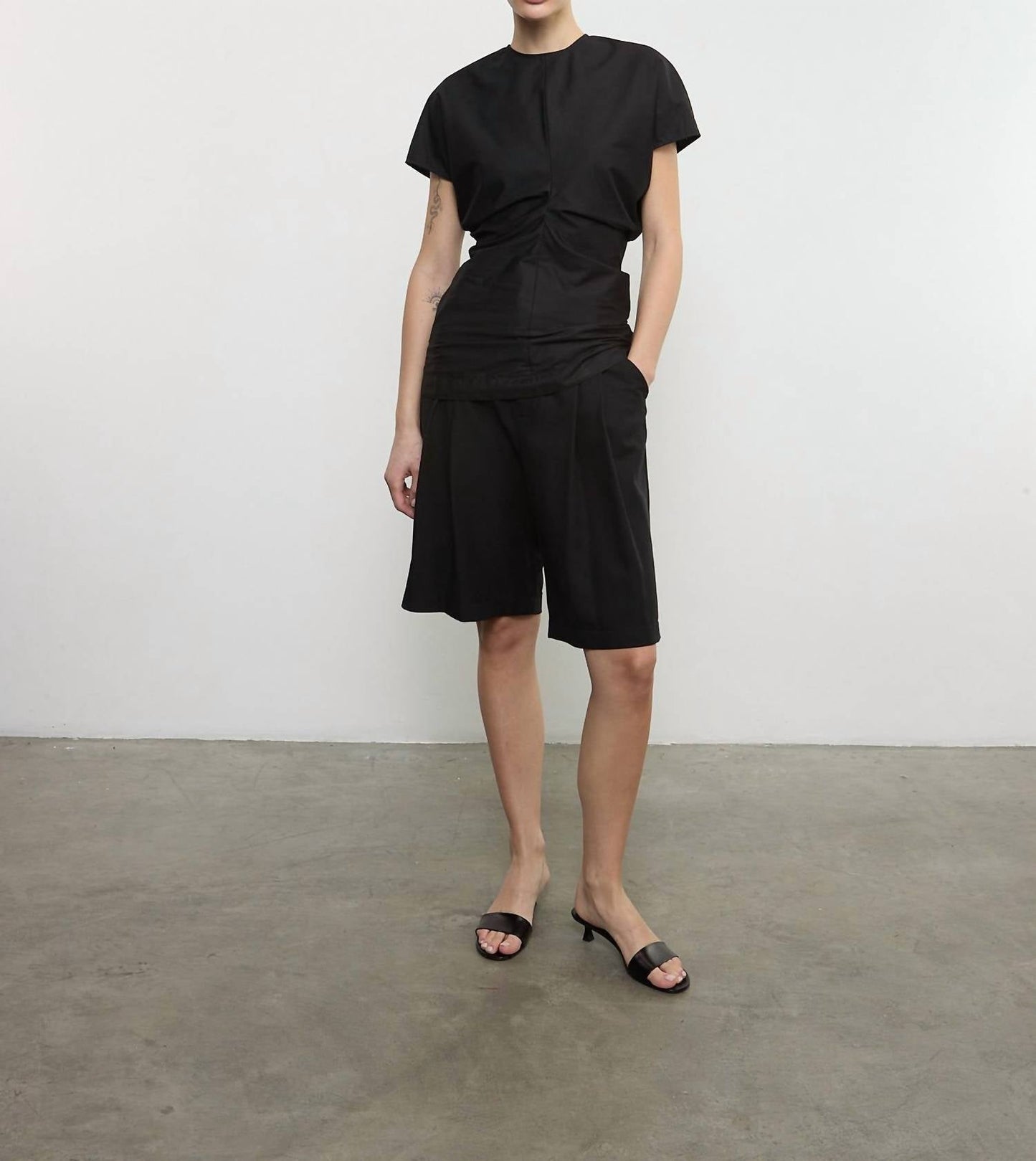 Enza Costa - POPLIN CURVE TOP