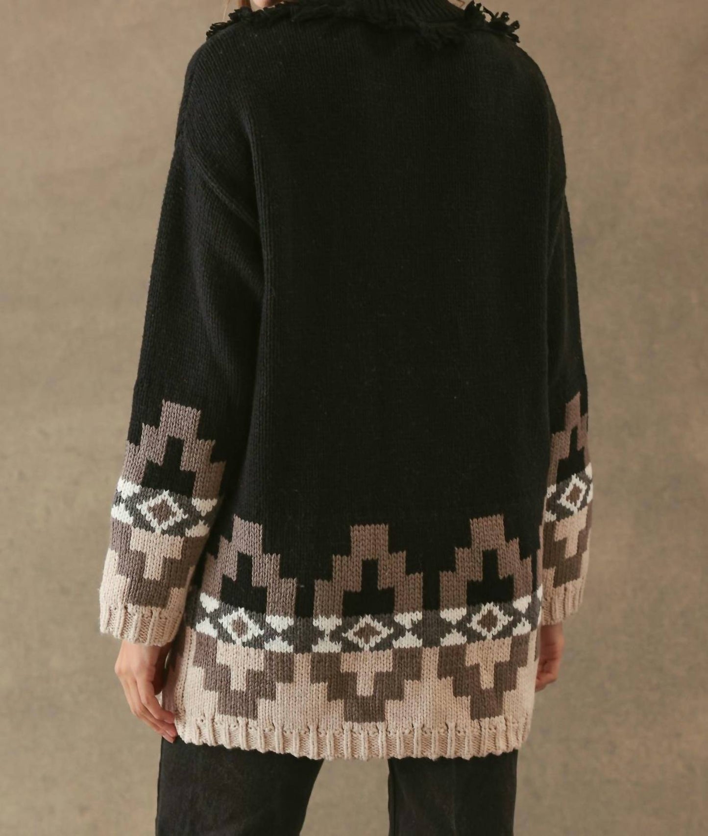 27 Miles Malibu - Demeree Cardigan With Southwestern Pattern