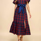 Tcec - Countryside Chic Plaid Midi