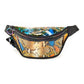 Like Dreams Women's Snakeskin Hologram Fanny Pack Bag Blue Size Small