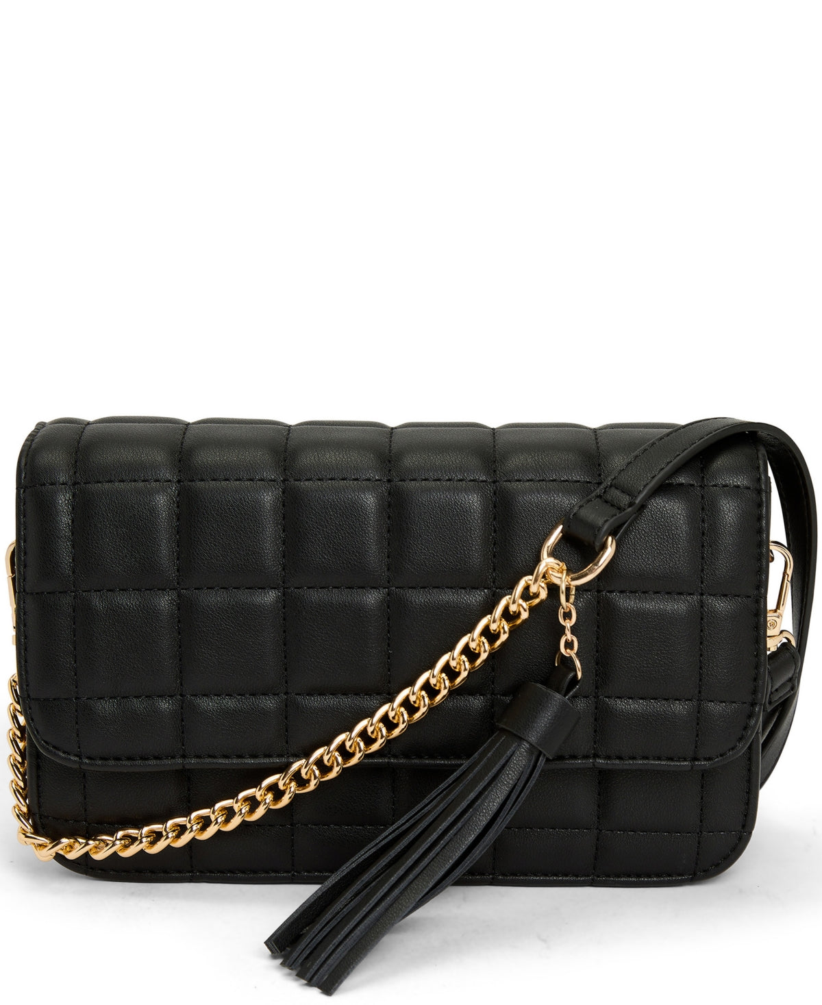 Like Dreams Women's Clara Quilted Tassel Crossbody Black Size Regular