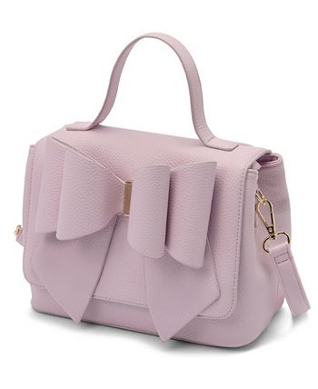 Like Dreams Women's Eva Double Bowtie Crossbody Bag Purple Size Regular