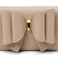 Like Dreams Women's Overflap Double Bowtie Crossbody Bag Brown Size Regular