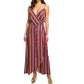 Aqua - Resort Sleeveless Wrap V-neck Maxi Dress