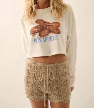 Promesa - Cable Crochet Shorts