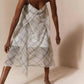 Vince - Fenced Plaid Sheer Panel Midi Dress