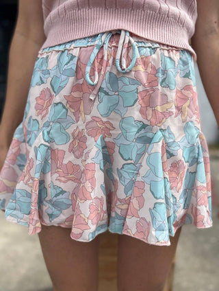 Wishlist - Floral Print Ruffle Mini Skirt