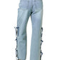 Day + Moon - No Need to Worry Tie Detail Jeans