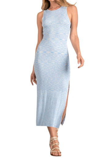 Elan - Twist Back Ribbed Maxi Dress