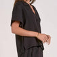 Elan - Gauze Button Down Top