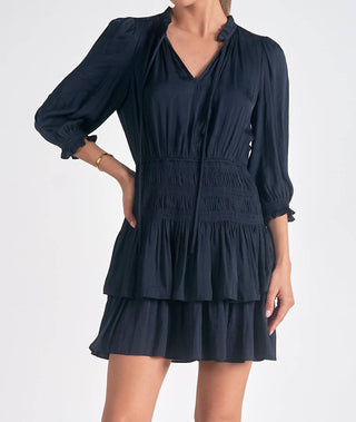 Elan - Tie Neck Dress