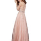 Jovani - Three Quarter Sleeve Wedding Dress