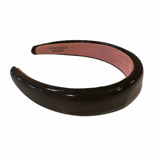 Bohemian Gemme - Women's Patent Leather Padded Headband