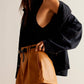Free People - Vegan Leather Shorts