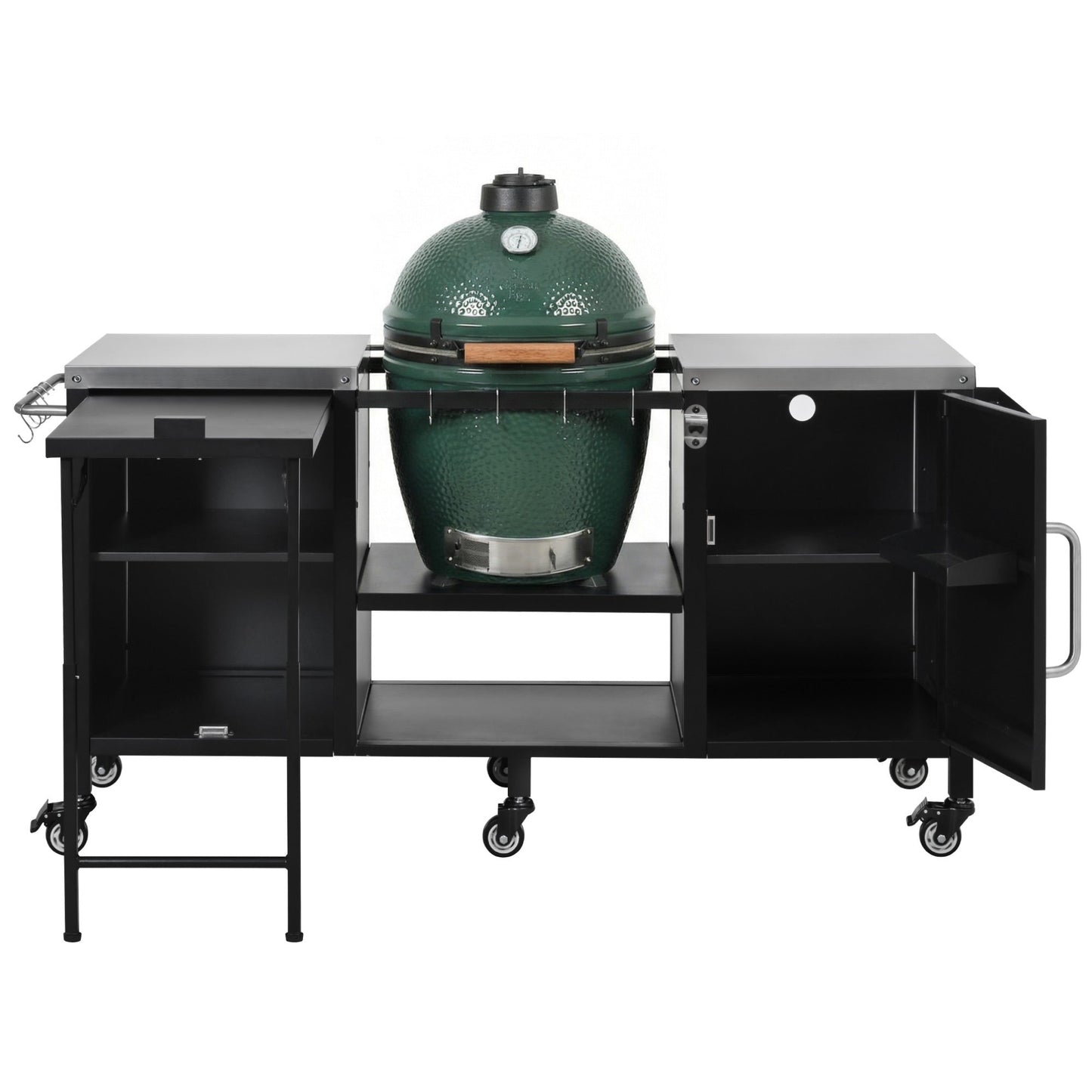 K&K 72.4' Large Grill Table for Big Green Egg