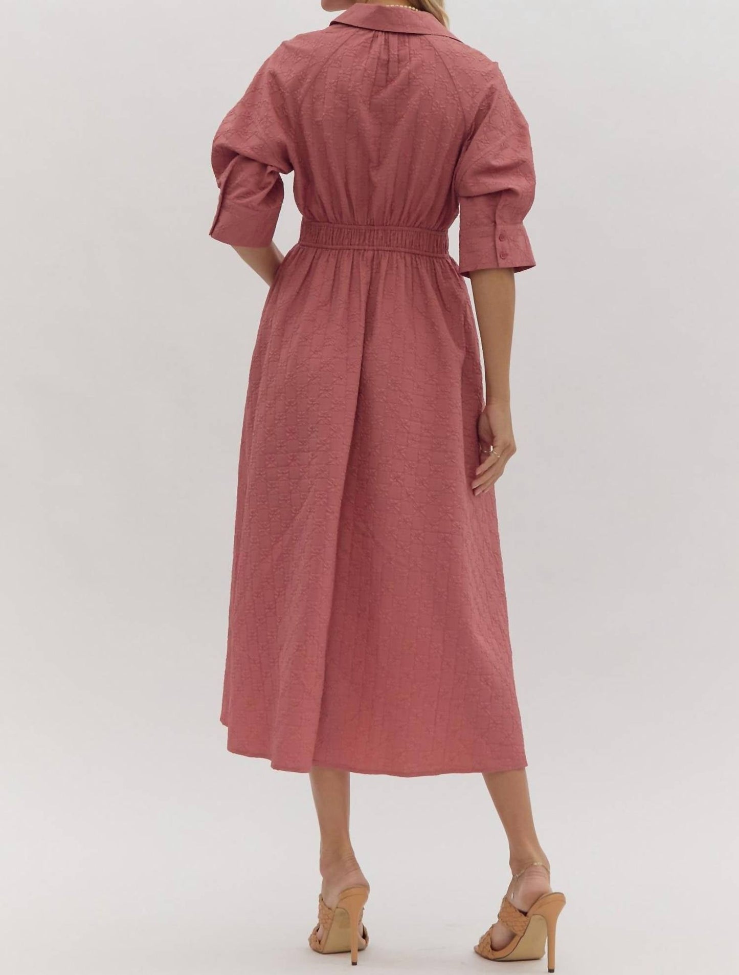 Entro - Collared Midi Dress