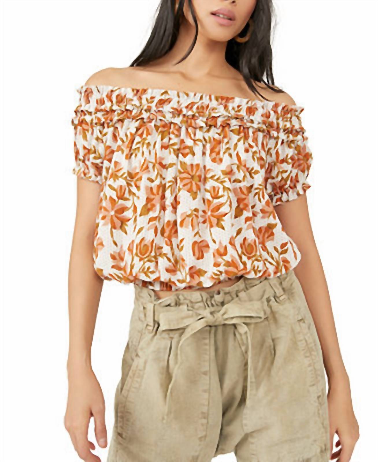 Free People - Women's Suki Floral Off The Shoulder Top