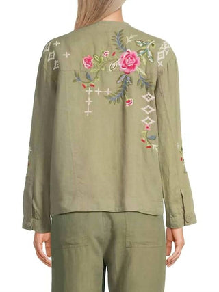 Johnny Was - LINEN WORKWEAR JACKET CATIA