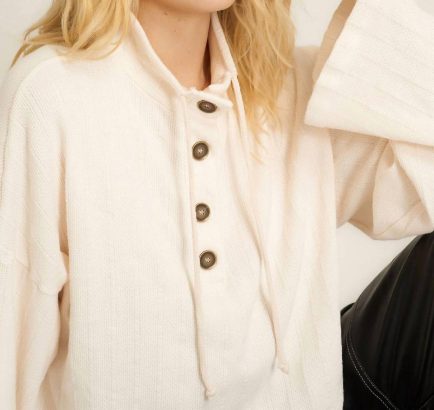 Project Social T - Scout Textured Funnel Neck Pullover