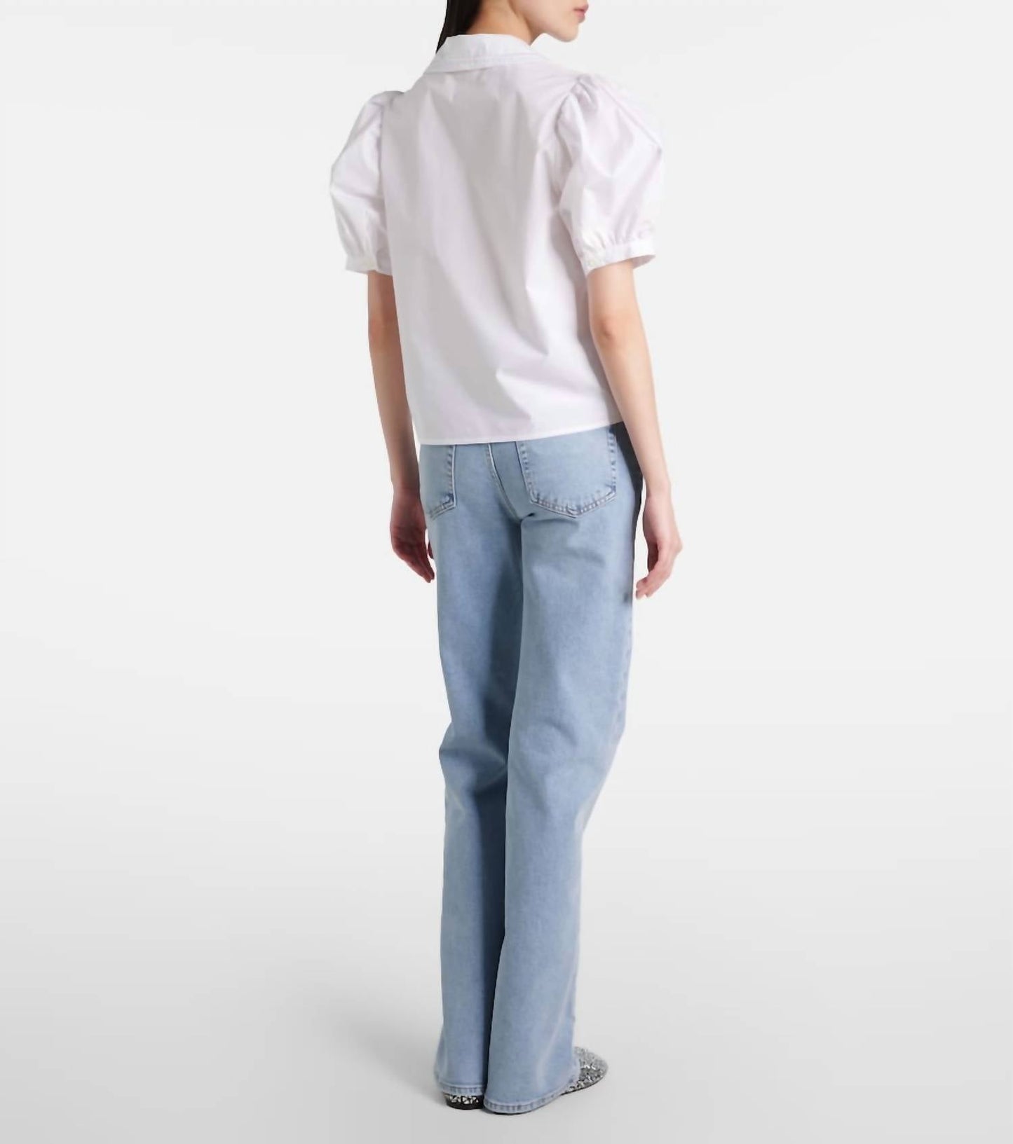 Frame - Sailor Puff Sleeve Blouse