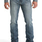 Cinch - Men's Ian Slim Fit Boot-cut Mid-rise Stone Wash Jean