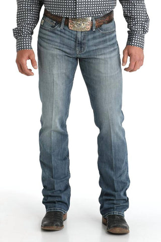 Cinch - Men's Ian Slim Fit Boot-cut Mid-rise Stone Wash Jean