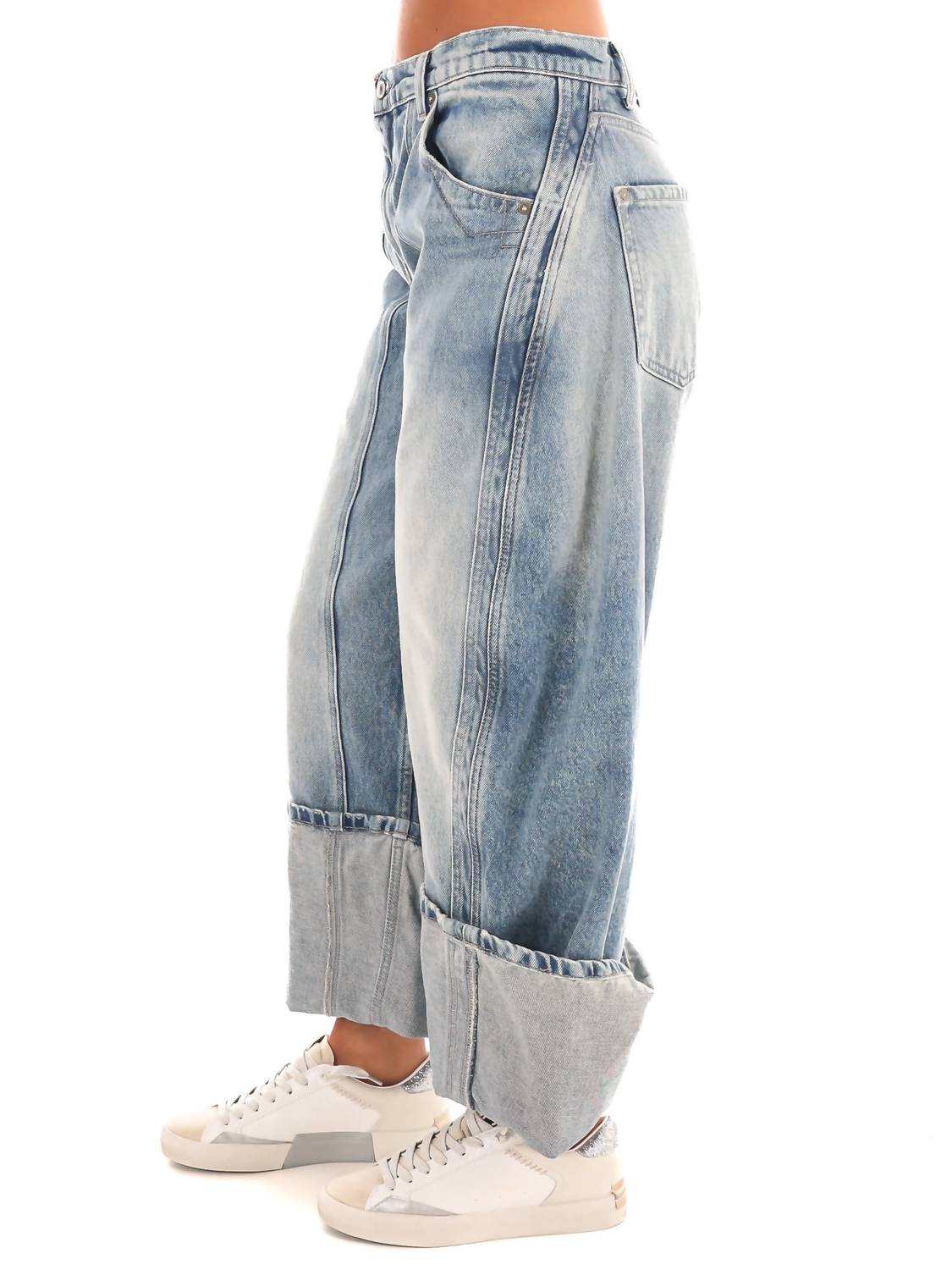 Free People - Olsen Cuffed Barrel Jeans
