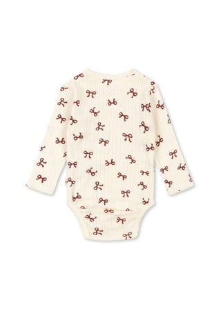 Konges Sløjd - Baby's Minnie Bow Rouge Onesie