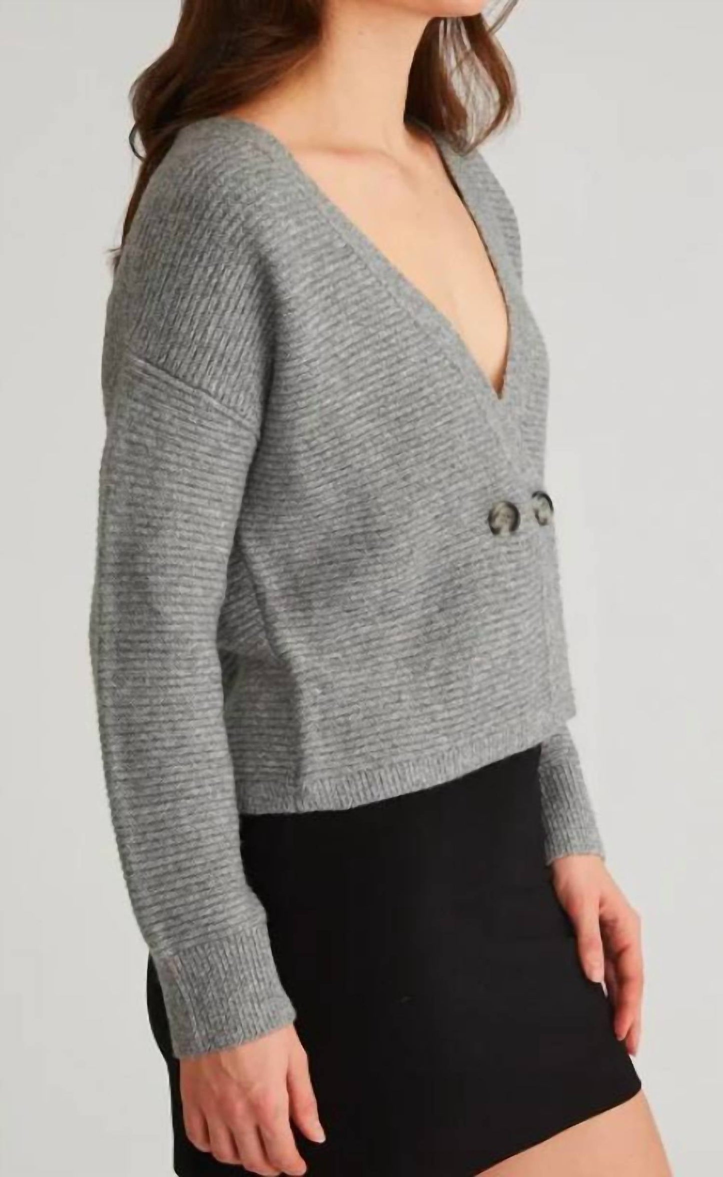 525 America - QUINN: DOUBLE BREASTED SWEATER