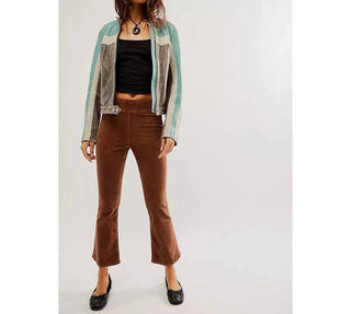 Free People - In My Feelings Velvet Crop Slim Flare Pants