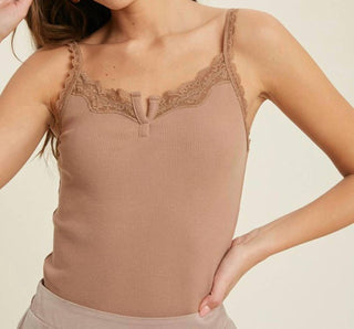 Wishlist - Ribbed Knit Sweetheart Cami