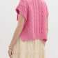 Entro - Ribbon Romance Cable Sweater