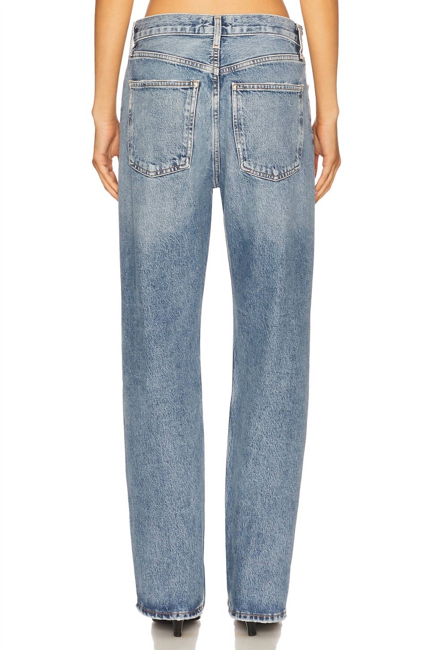 Agolde - Fran Low Slung Easy Straight Jeans