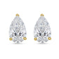 Diana M Jewels - 6.00 Cts Lab Grown Pear Cut Stud Earrings