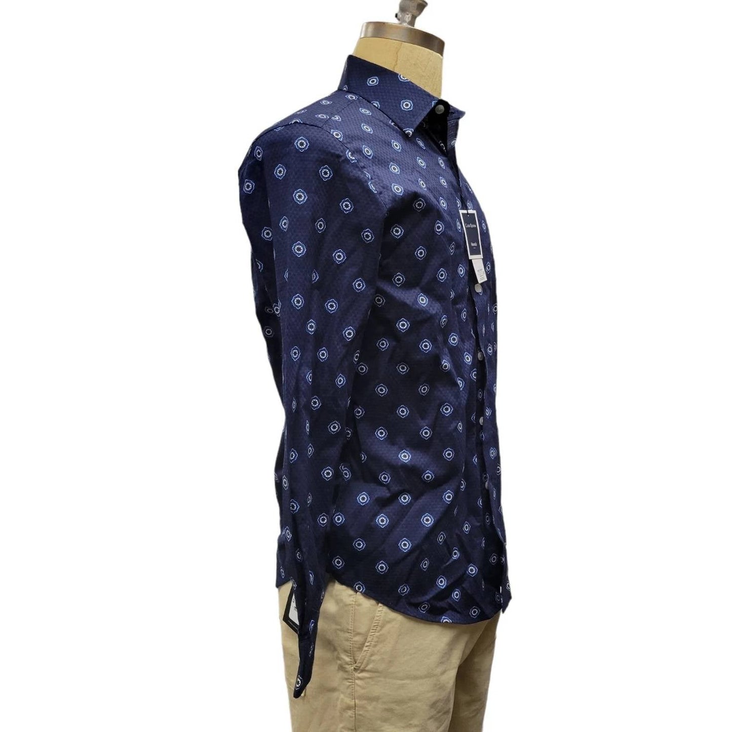 Club Room - Men's Geometric Print Woven Shirt
