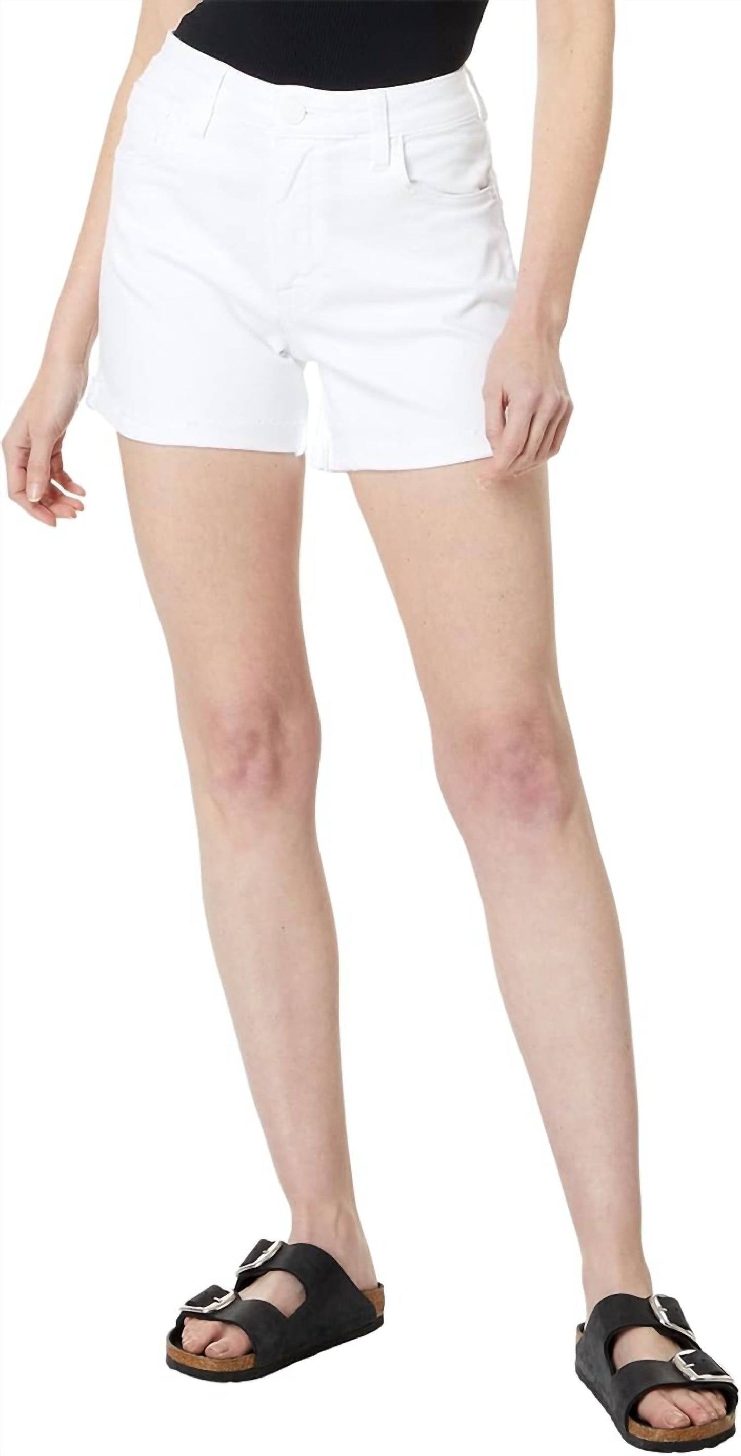 Kut From The Kloth - High Rise Roll-cuff Denim Shorts