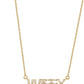 Crystal Haze - Women's Wifey Baguette Necklace