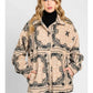 Elleborn - Paisley Sherpa Button Down Jacket