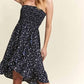 Adora - Strapless Floral Wrap Dress