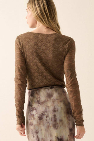 Promesa - Lace Woven Bodysuit