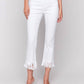 Charlie B - Cropped Jeans With Fringed Hem